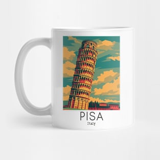 A Vintage Travel Illustration of Pisa - Italy Mug